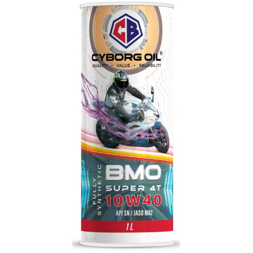 Cyborg Oil BMO Fully Synthetic SAE 10W40 API SN 1L